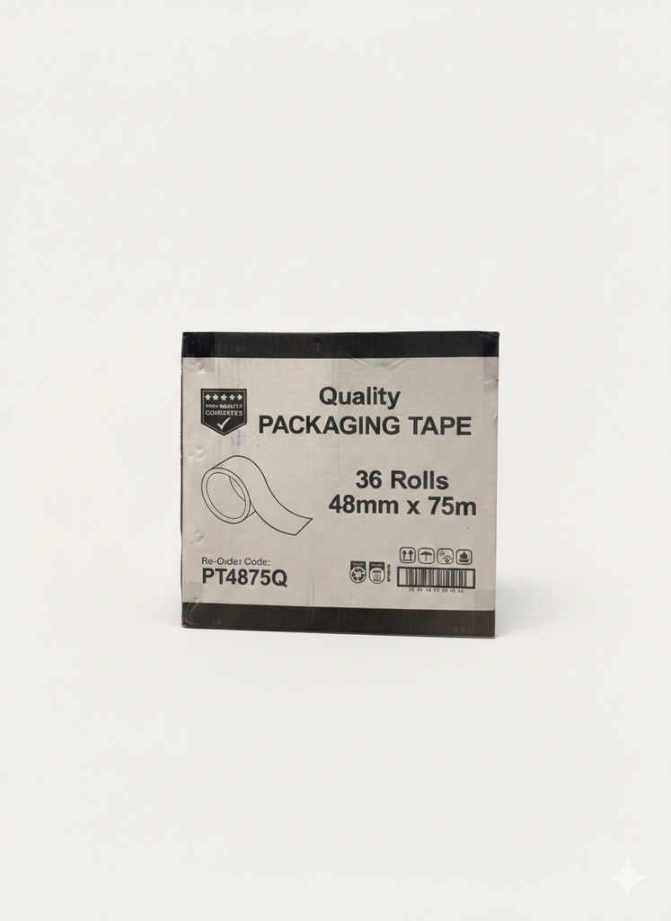 QUALITY PACKAGING CLEAR TAPE 48MM X 75M