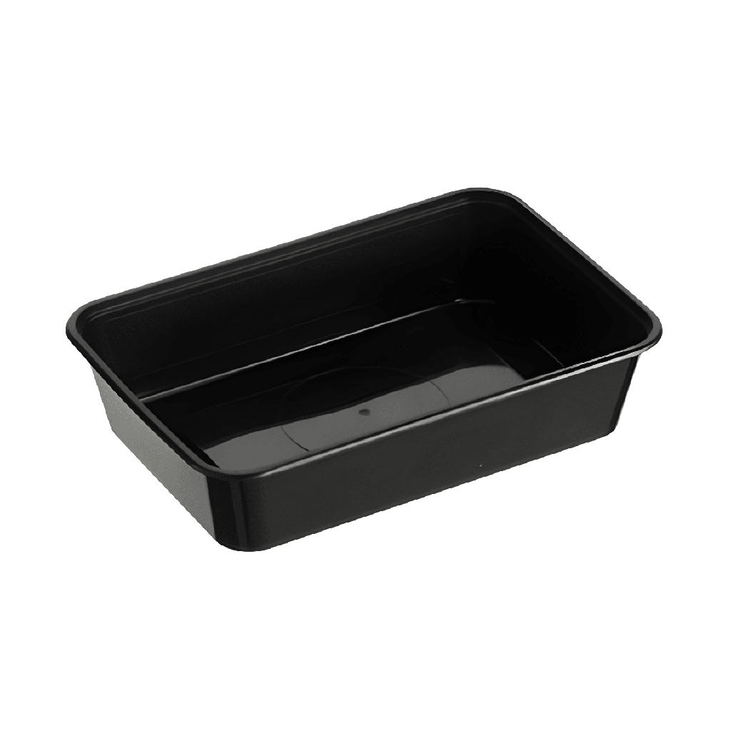 500ML BLACK RECTANGULAR CONTAINER