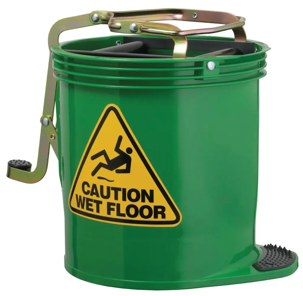 16L MOP BUCKET GREEN METAL WRINGER CCS