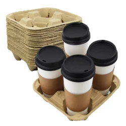 4 CUP EGG SHELL CARRY TRAY  