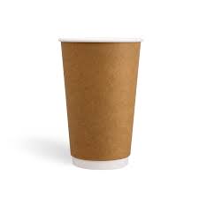 16oz BROWN DOUBLE WALL COFFEE CUP
