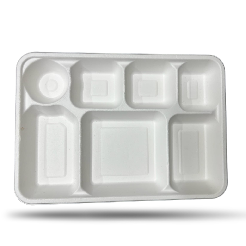 7 COMPARTMENT CORNSTARCH MEAL TRAY