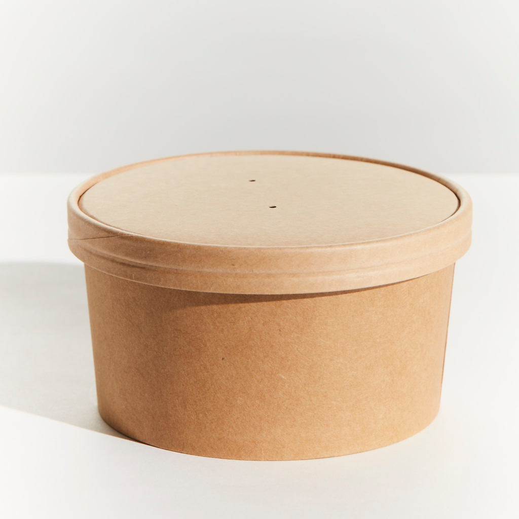 SUPA BOWL VENTED KRAFT LID FITS 500/750/1000 ML