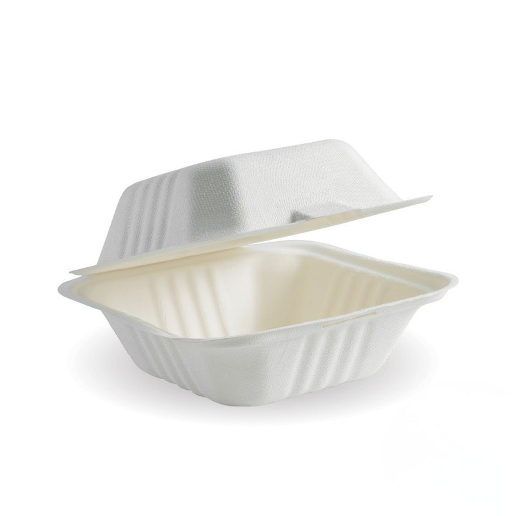 BIO CLAMSHELL BURGER BOX 450ML- REGULAR