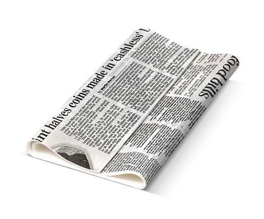GREASEPROOF PAPER NEWSPRINT 1/3 CUT