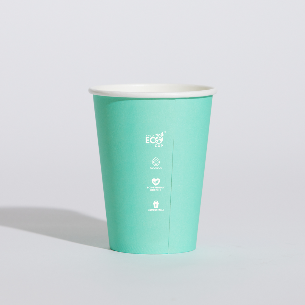 10OZ SINGLE WALL AQUEOUS TRULY ECO CUP - Pastel