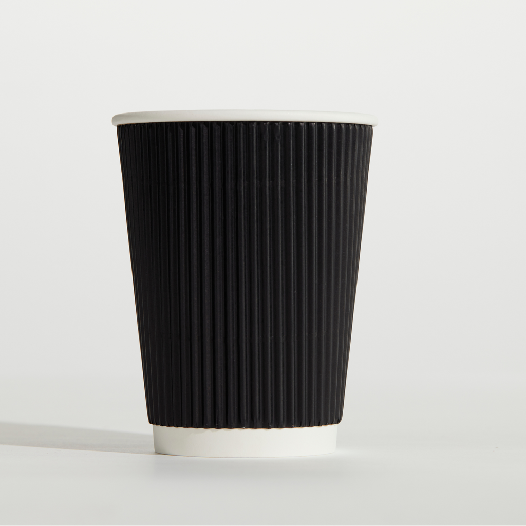 12oZ RIPPLE WRAP CUP BLACK