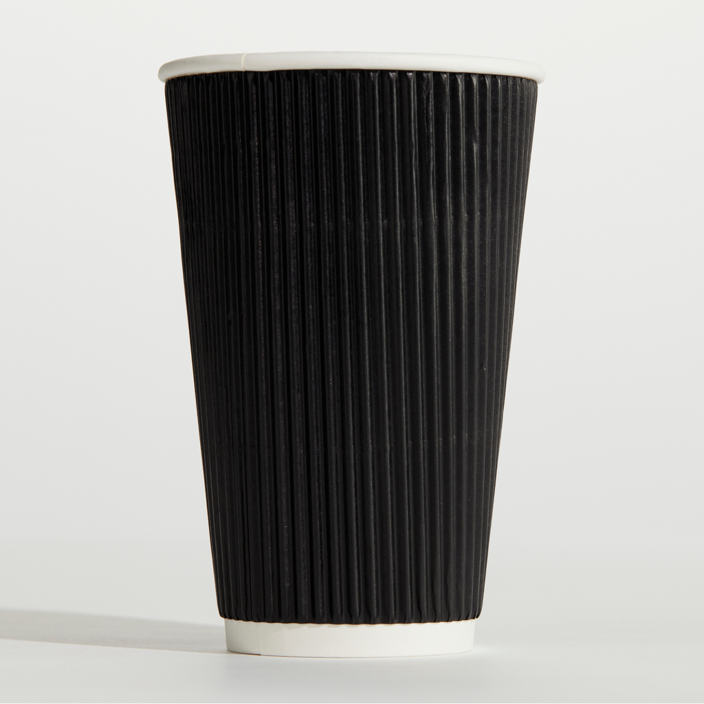 16oZ RIPPLE WRAP CUP BLACK
