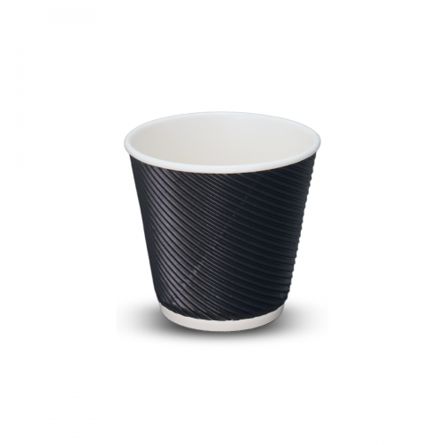 4oZ TRIPLE WALL COFFEE CUP BLACK