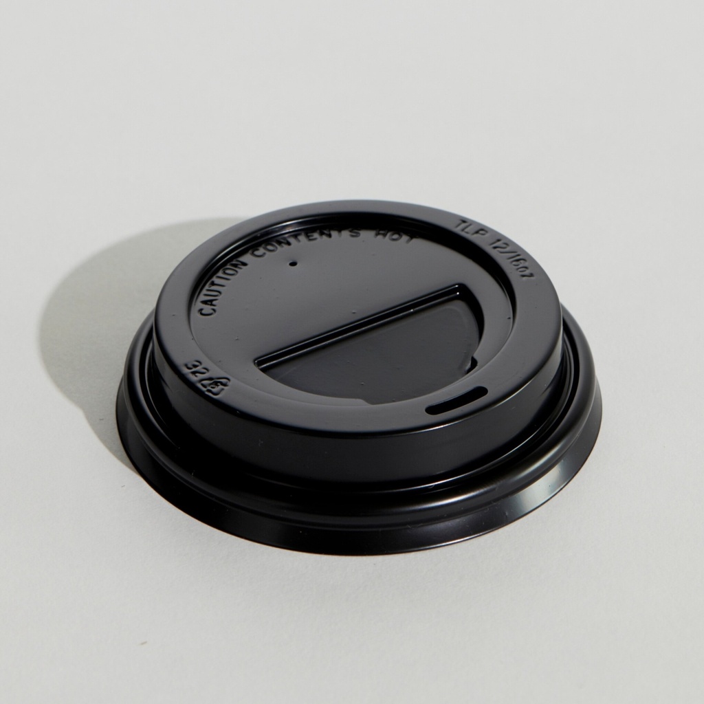 12oZ BLACK TRAVEL LID PP