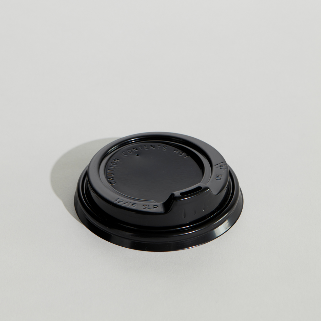 SIP LID BLACK 12oZ/16oZ (90MM)