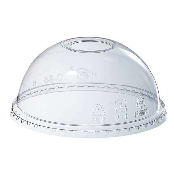 PET DOME LID DIE-CUT HOLE 98MM