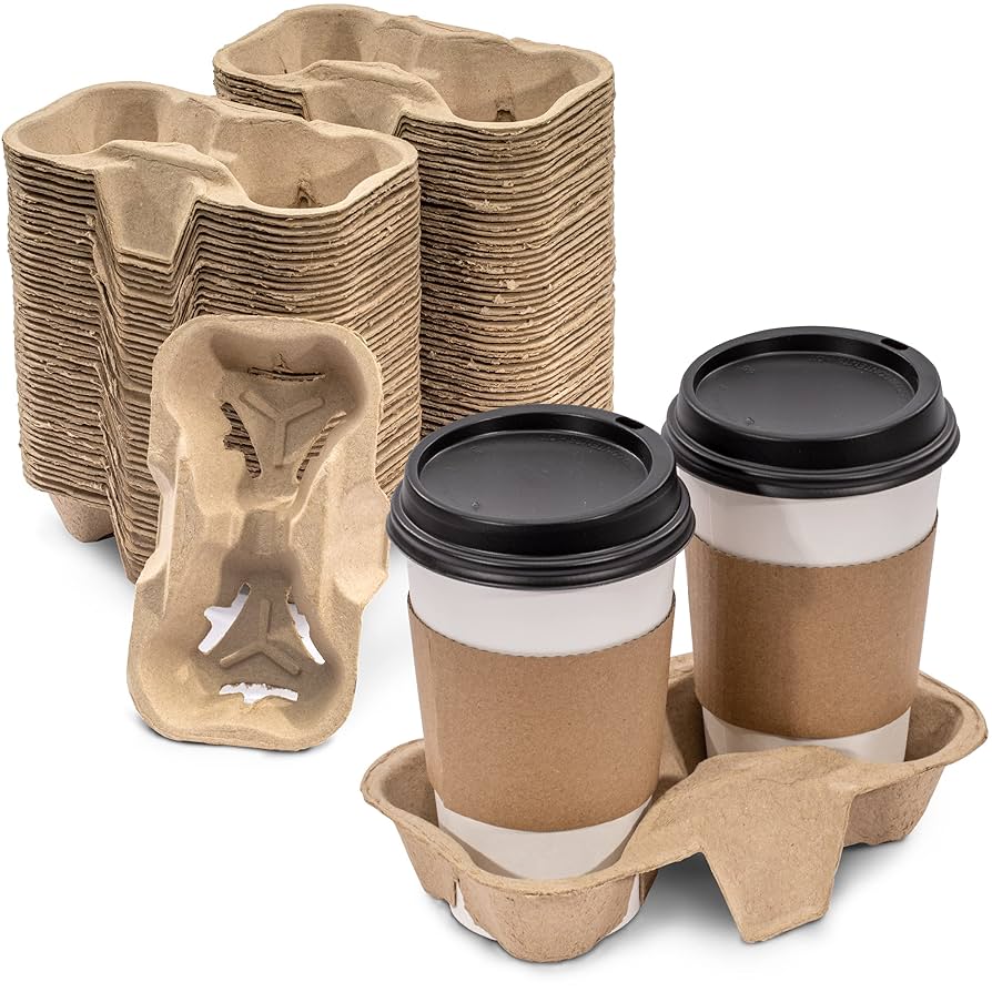 ENVIRO PULP 2 CUP TRAY