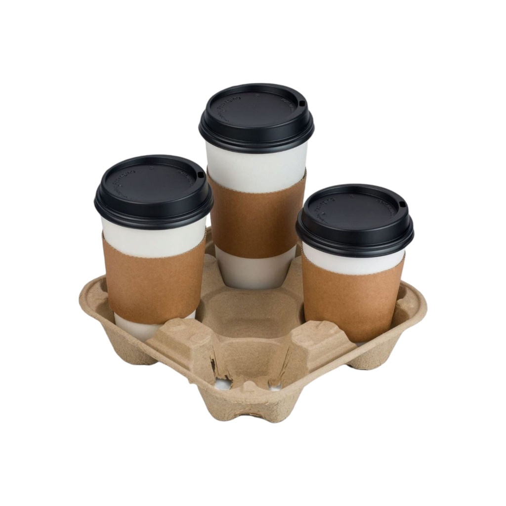 TAKEAWAY 4 CUP HOLDER TRAY