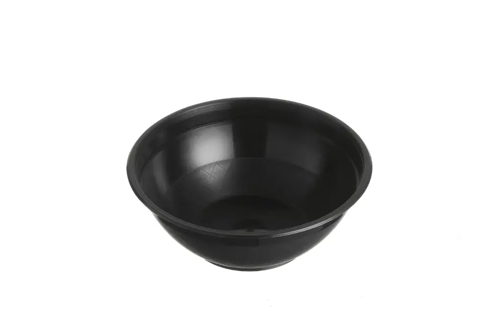 PLASTIC ROUND BOWL BLACK- 1050ML