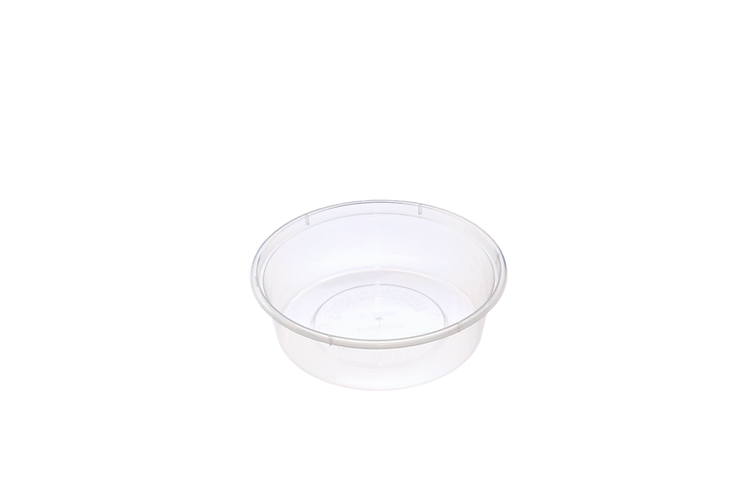 RE-USABLE PLASTIC ROUND CONTAINER - 8oZ/220ML