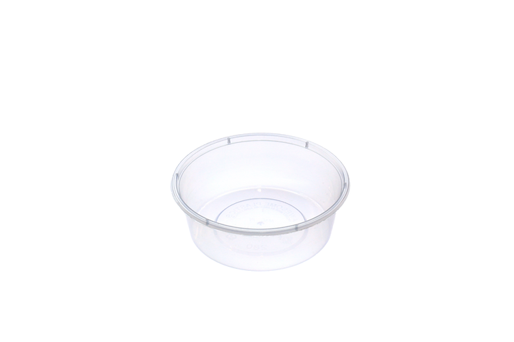 RE-USABLE PLASTIC ROUND CONTAINER- 10oz/280ML