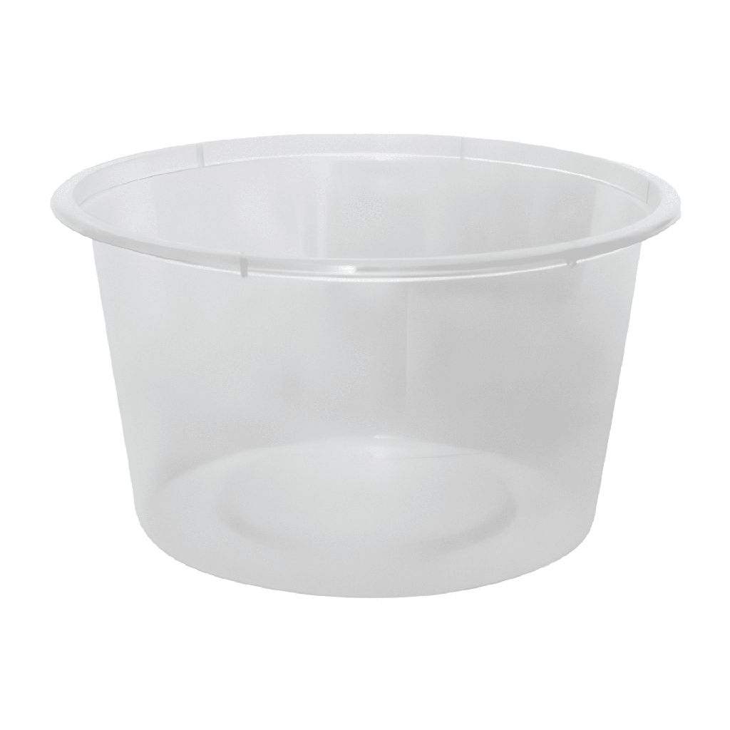 440ML RE-USABLE PLASTIC ROUND CONTAINER