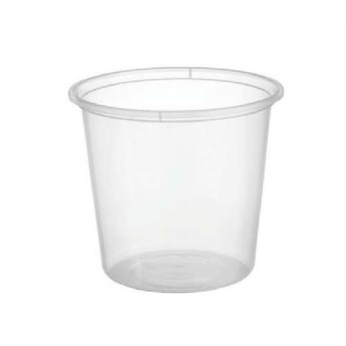 RE-USABLE PLASTIC ROUND CONTAINER - 30oZ