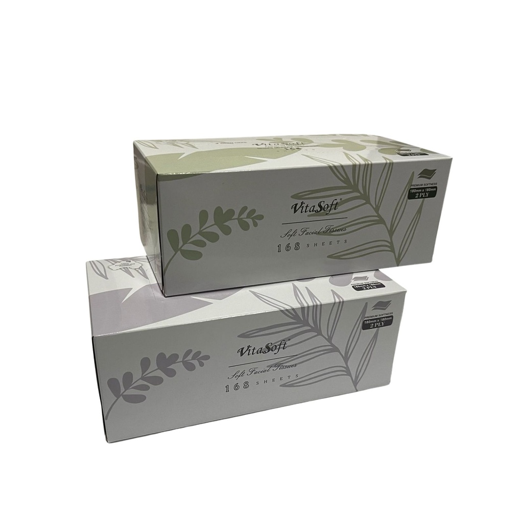 FACIAL TISSUE SOFT 2PLY 168SHEET