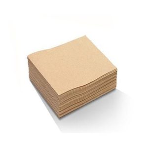 1PLY SQ FOLD LUNCH NAPKIN BROWN