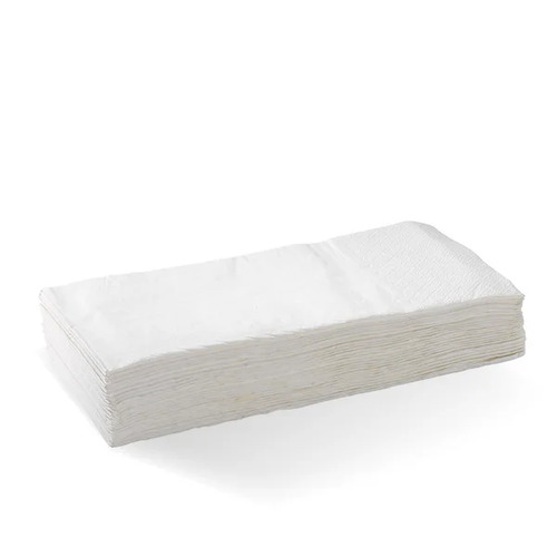WHITE QUILTED DINNER NAPKIN -POCKET FOLD