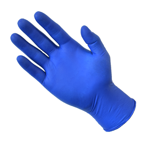 NITRILE POWDER FREE GLOVES LD BLUE- SMALL