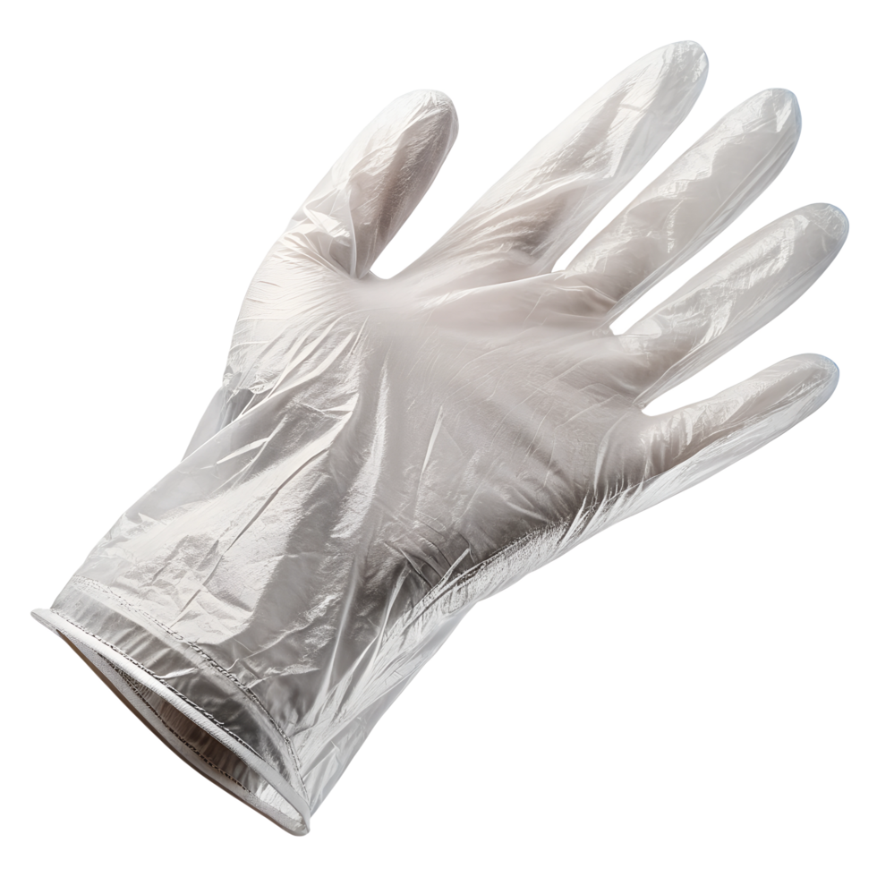 X-LARGE CLEAR POLY GLOVES