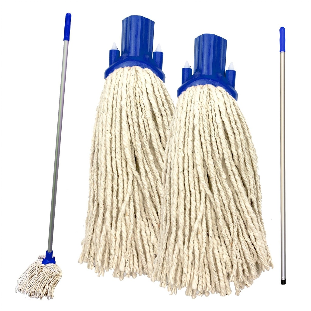 MOP HANDLE & MOP HEAD BLUE 