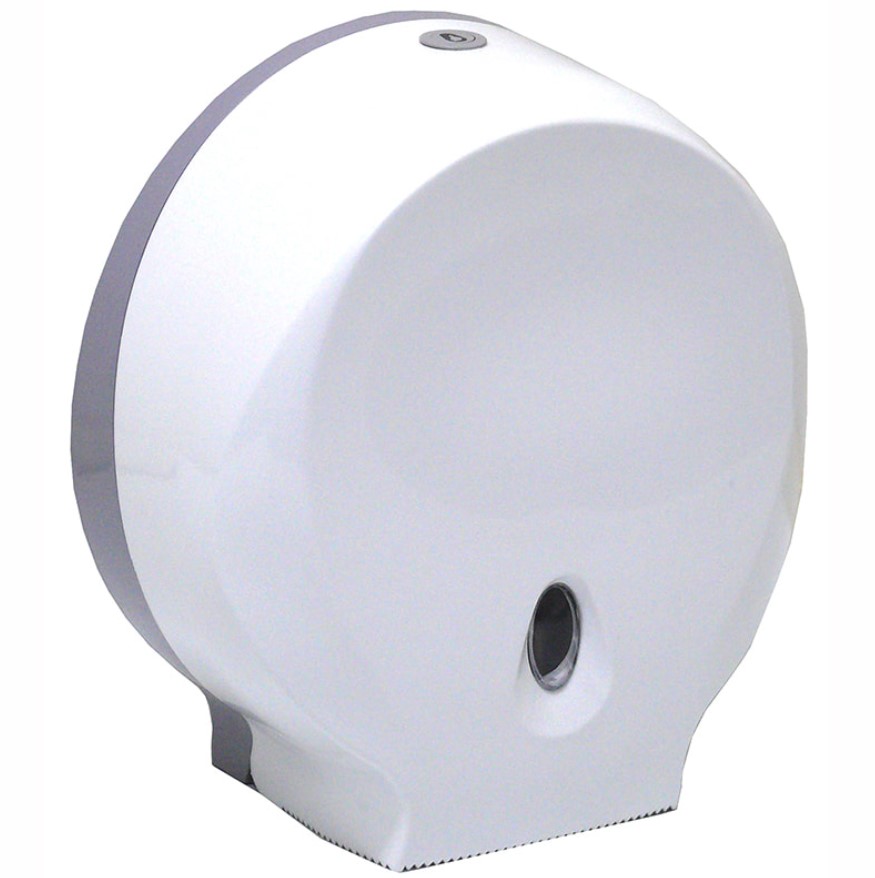 PLASTIC JUMBO ROLL DISPENSER WHITE