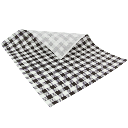 BLACK GINGHAM GREASEPROOF PAPER 1/4 CUT
