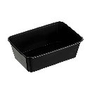 750ML BLACK PLASTIC RECTANGULAR CONTAINER