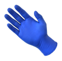 MEDIUM NITRILE POWDER FREE GLOVES LD BLUE